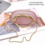IMPORTED HAND CLUTCH WITH SLING BAG