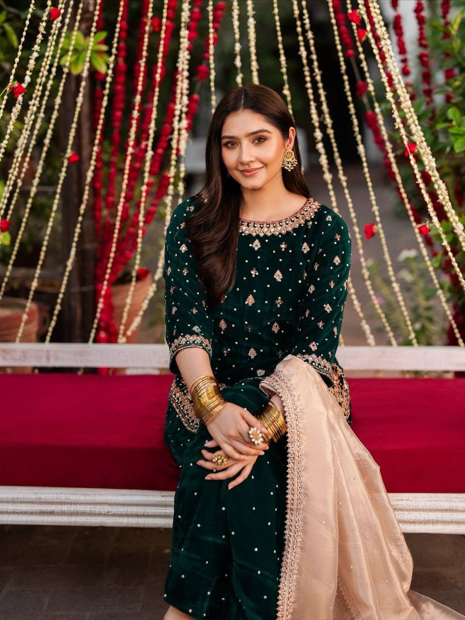 velvet embroidery suit