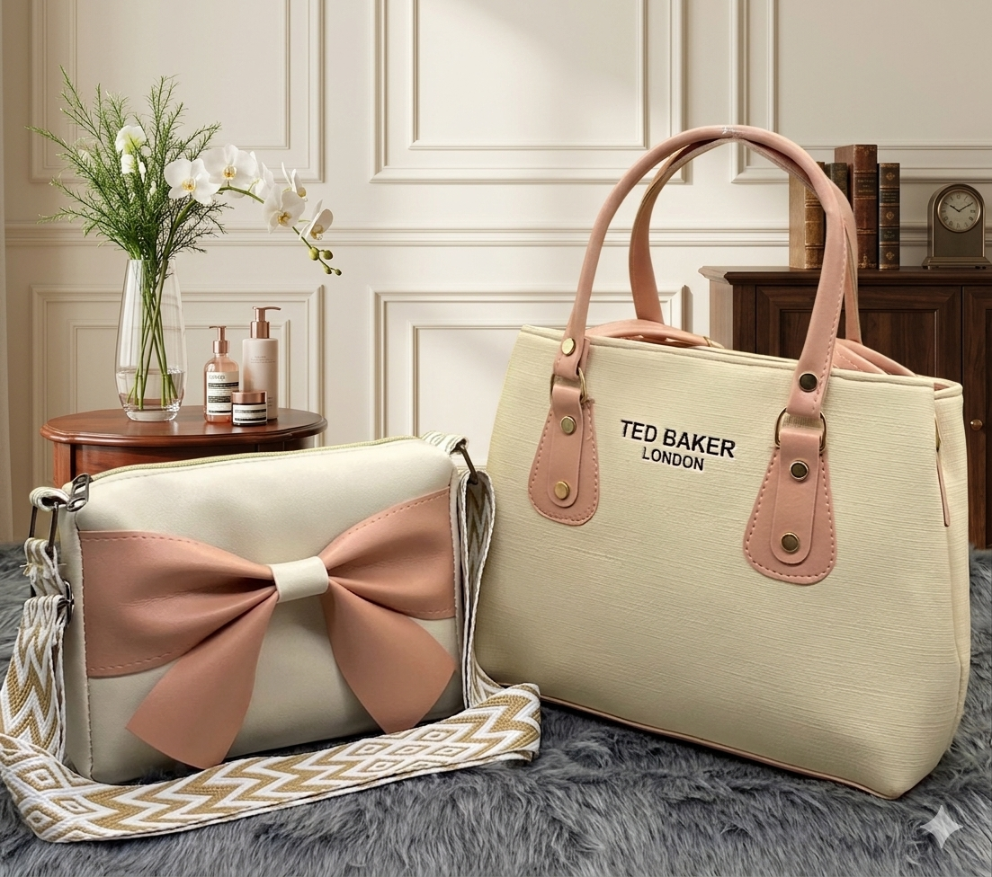 Premium PU Vegan Leather Sling Bag Combo (Set of 2)