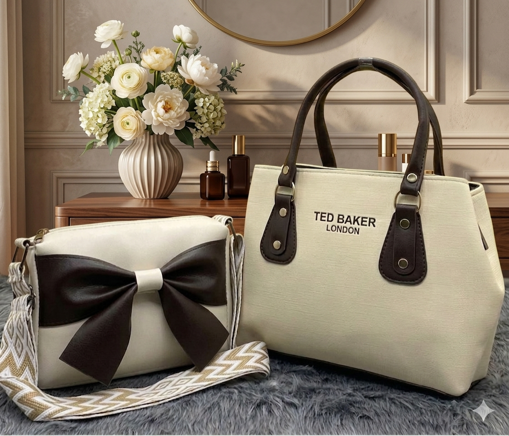 Premium PU Vegan Leather Sling Bag Combo (Set of 2)