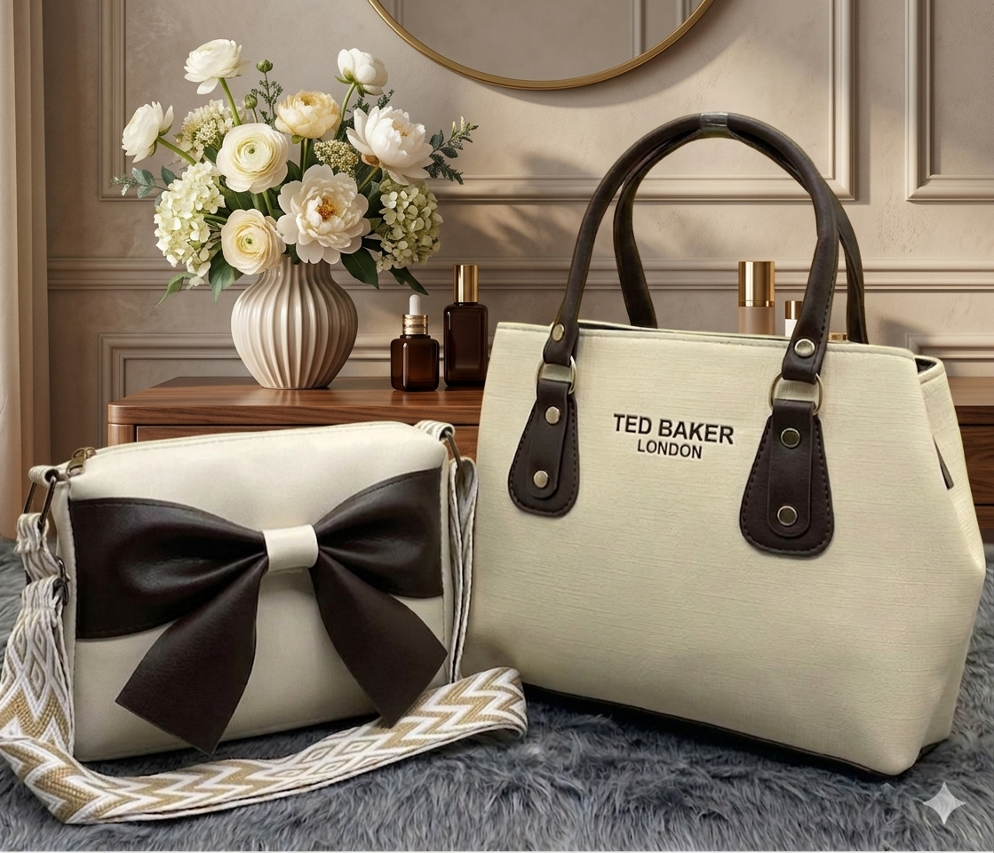 Premium PU Vegan Leather Sling Bag Combo (Set of 2)