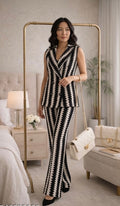 Monochrome Chevron Modal Co-ord Set