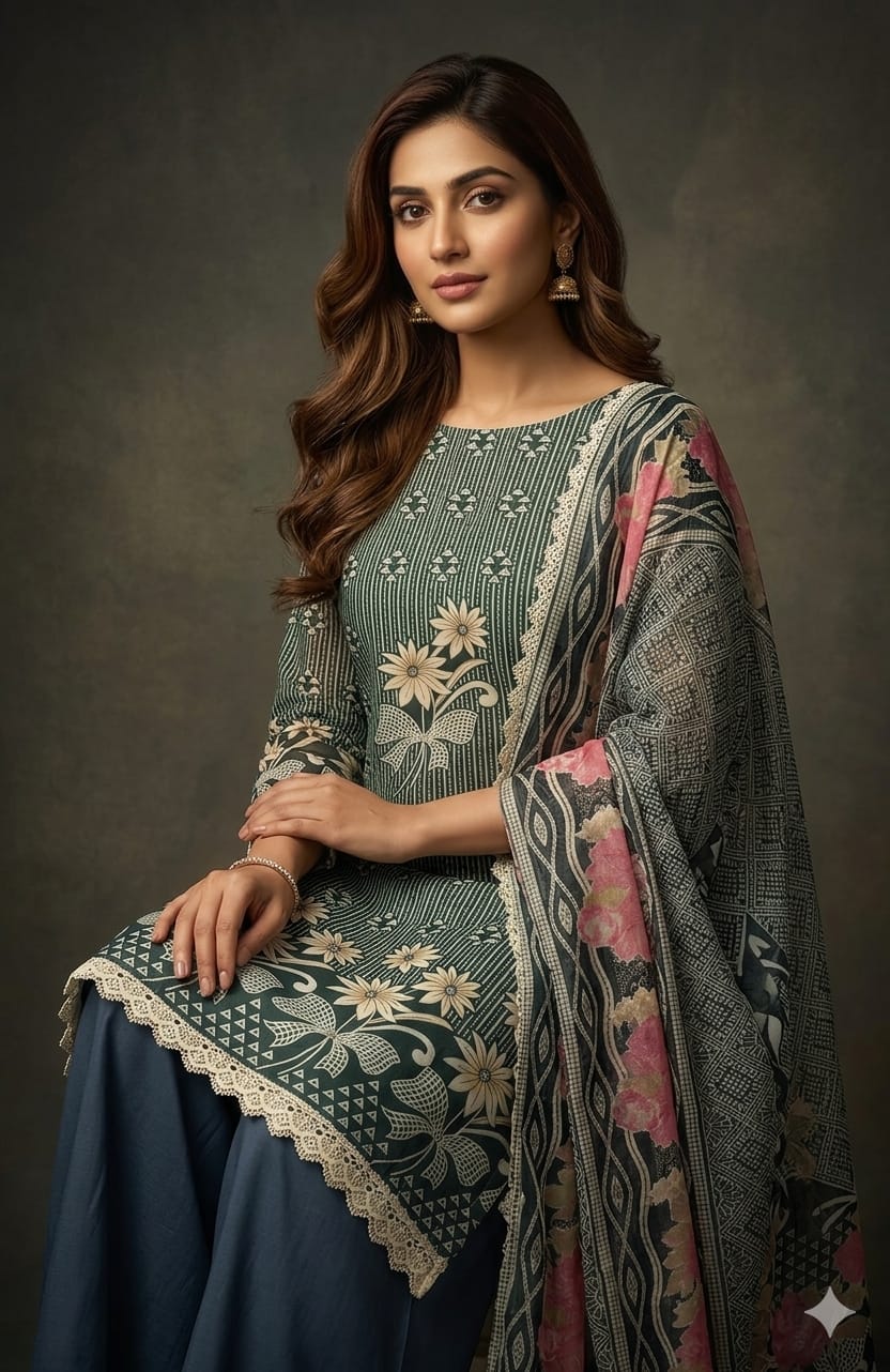 Pure Cotton Palazzo Set.