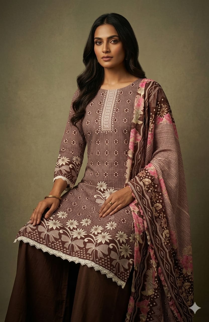 Pure Cotton Palazzo Set.