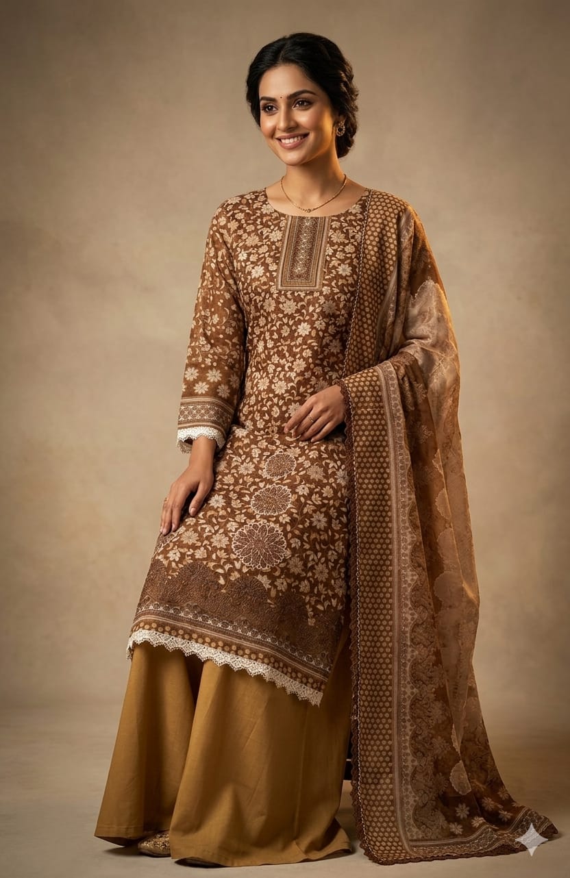 Pure Cotton Palazzo Set.