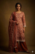 Pure Cotton Palazzo Set.