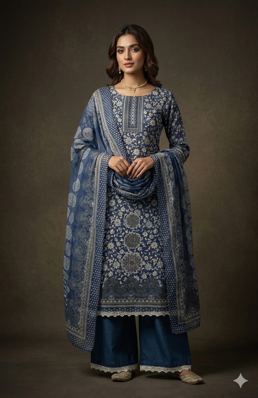 Pure Cotton Palazzo Set.