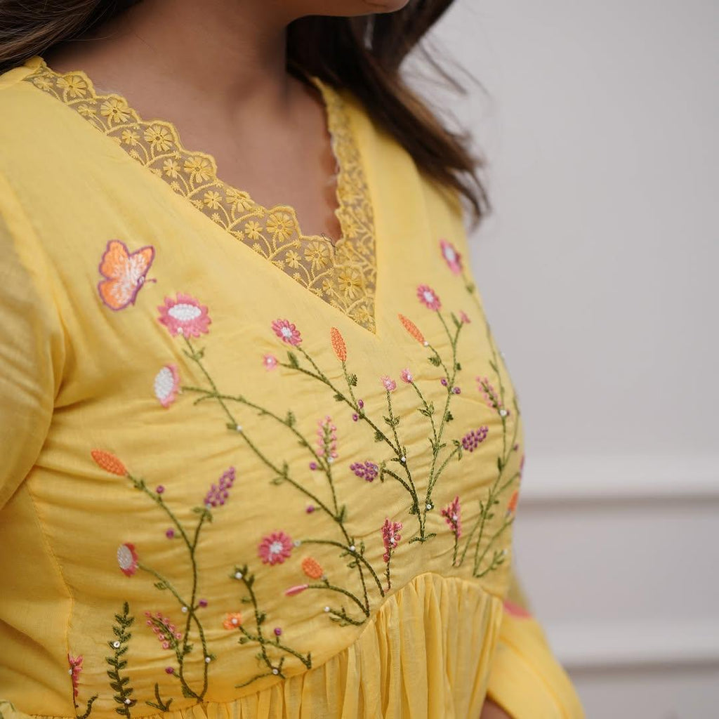 A-LINE KURTI 3 PIECE SET