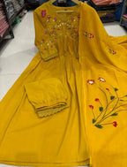 A-LINE KURTI 3 PIECE SET