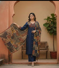 Premium Cotton Kalamkari Print Suit Set