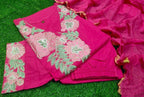 Beautiful Embroidered Cotton Kurti Set