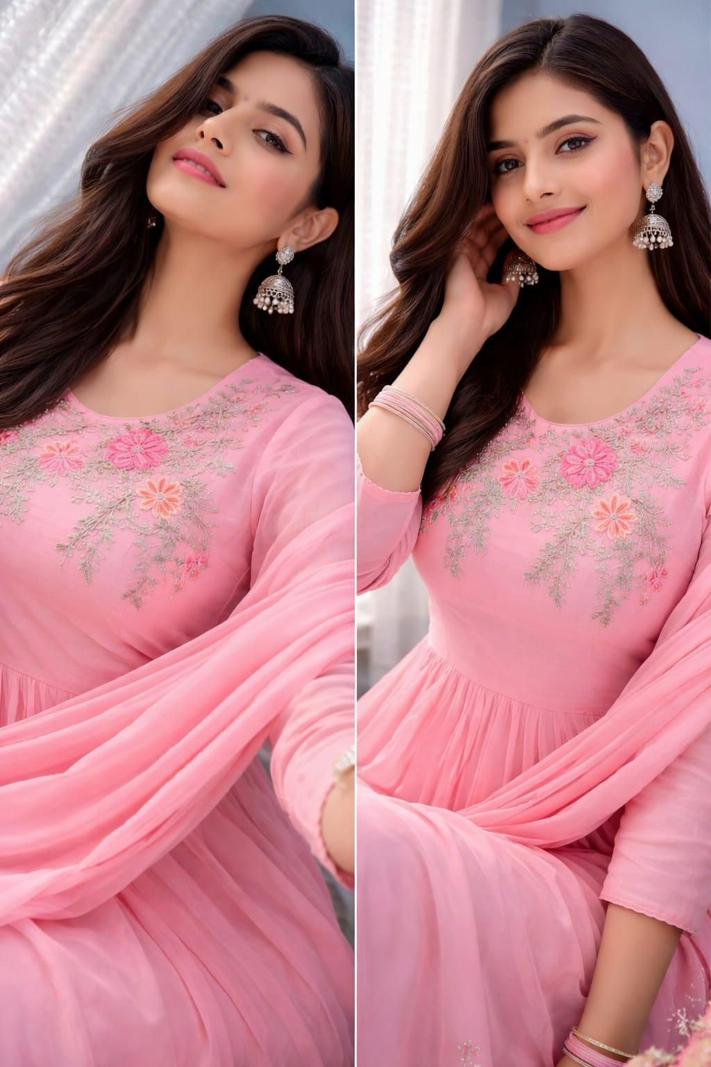 Festive Embroidered Pure Cotton 3-Piece Set