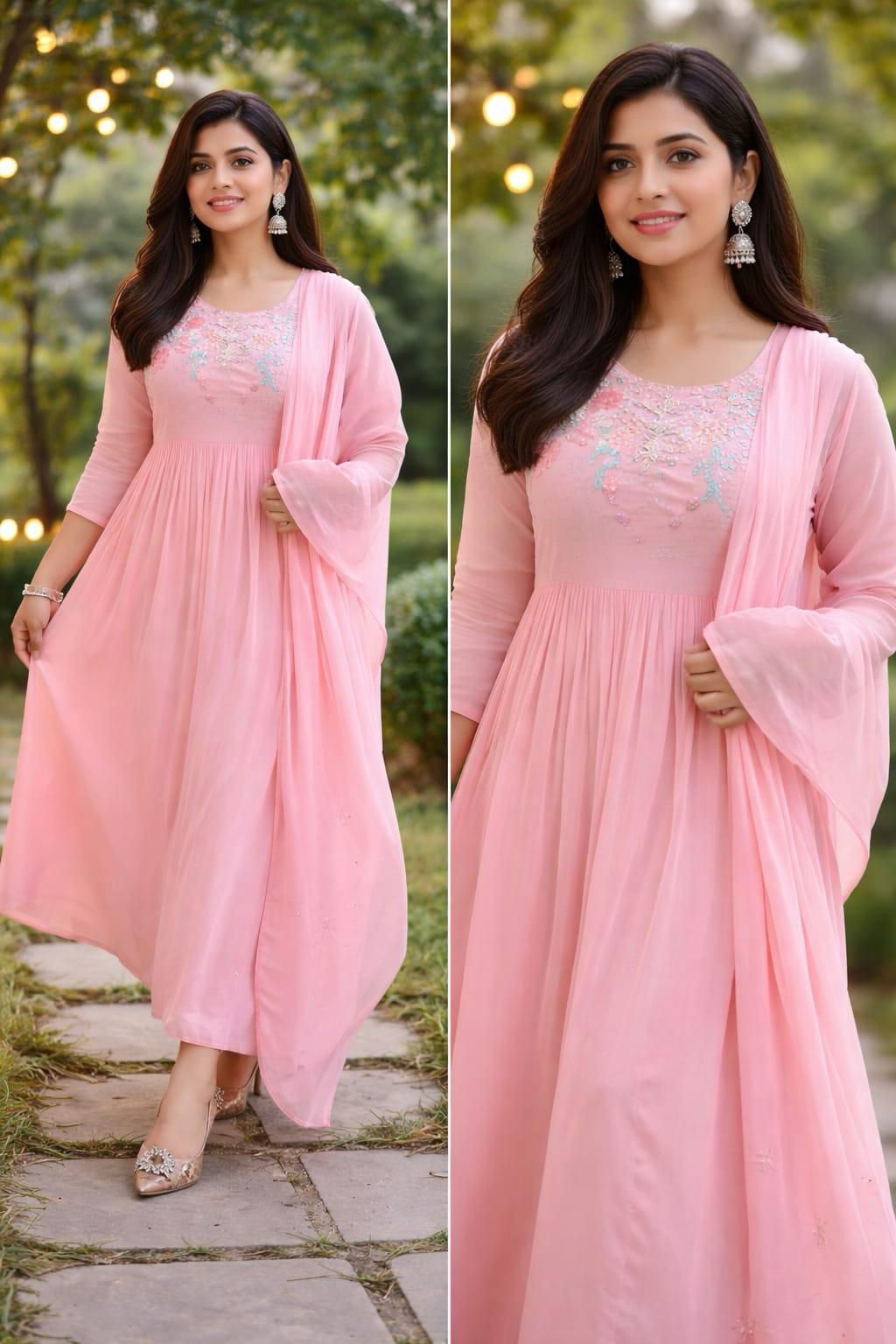 Festive Embroidered Pure Cotton 3-Piece Set