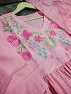 Festive Embroidered Pure Cotton 3-Piece Set