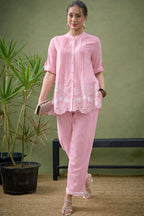 Premium Embroidered Cotton Co-ord Set with Pocket