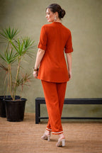 Premium Embroidered Cotton Co-ord Set with Pocket