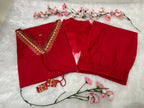 Premium Embroidered Cotton Straight Kurta Set with Tie-Dye Dupatta
