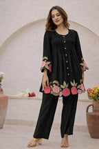 Premium Embroidered Cotton Co-ord Set