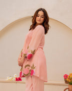 Premium Embroidered Cotton Co-ord Set