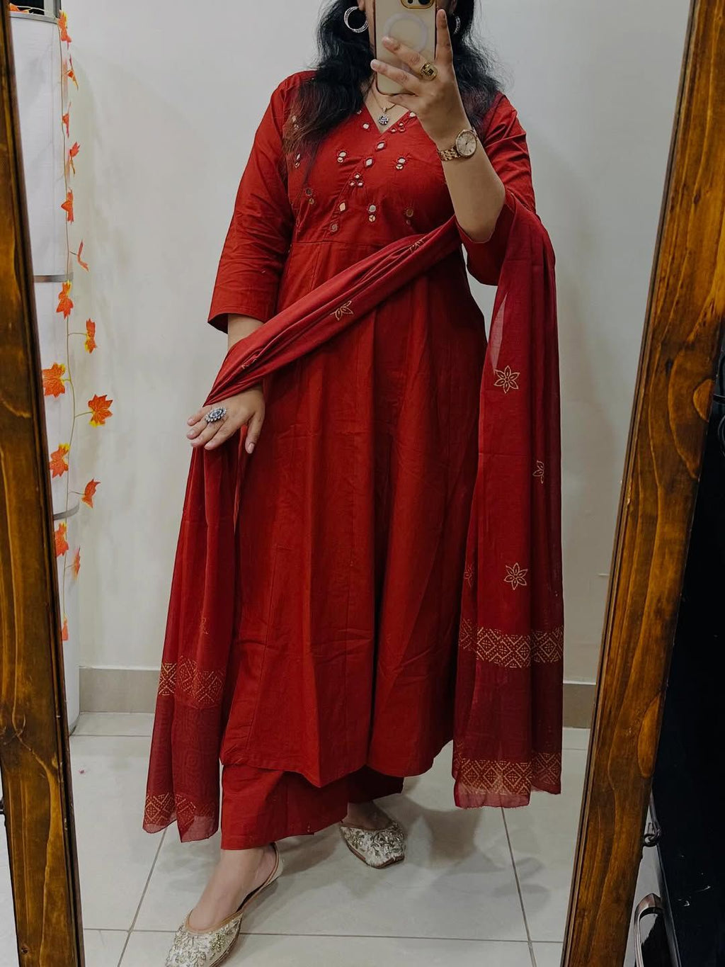 Original Mirror Work Cotton Suit Set