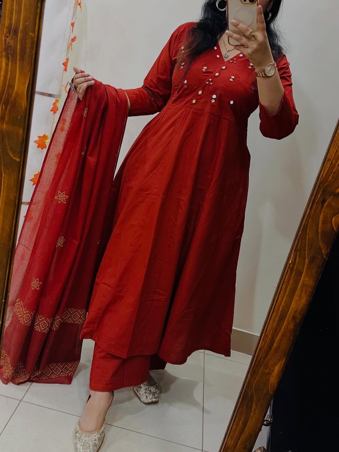Original Mirror Work Cotton Suit Set