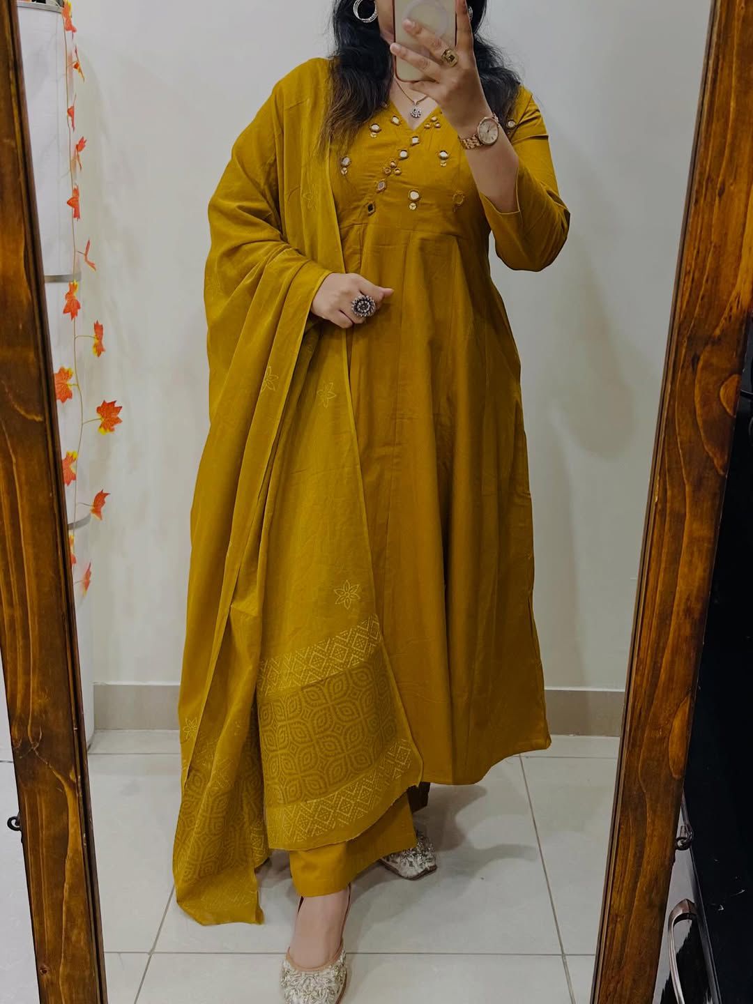 Original Mirror Work Cotton Suit Set