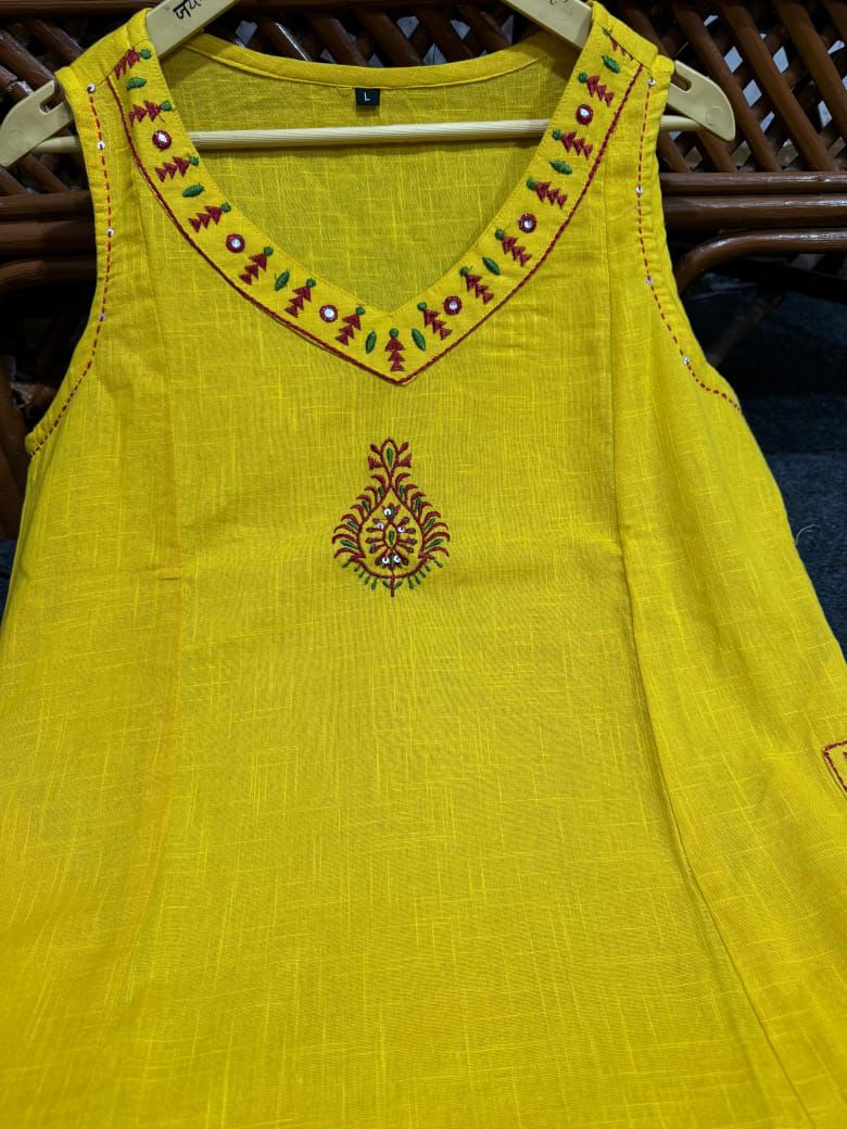 Premium Cotton Flex Embroidered Kurta Set