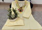 Premium Embroidered Cotton Slub Co-ord Set