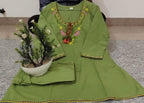 Premium Embroidered Cotton Slub Co-ord Set
