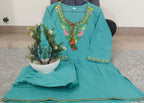 Premium Embroidered Cotton Slub Co-ord Set