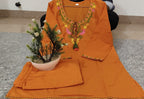 Premium Embroidered Cotton Slub Co-ord Set