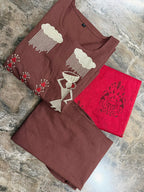Dreamy Cotton A-Line Embroidered Kurta Set