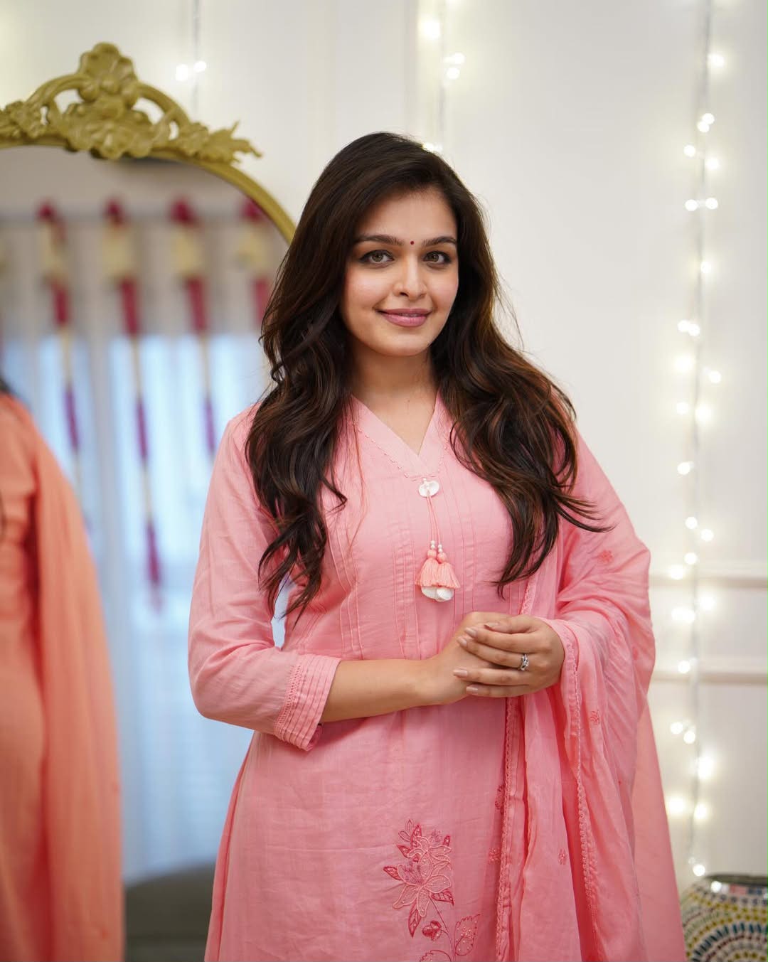 Elegant Pure Cotton Embroidered Kurta Suit Set