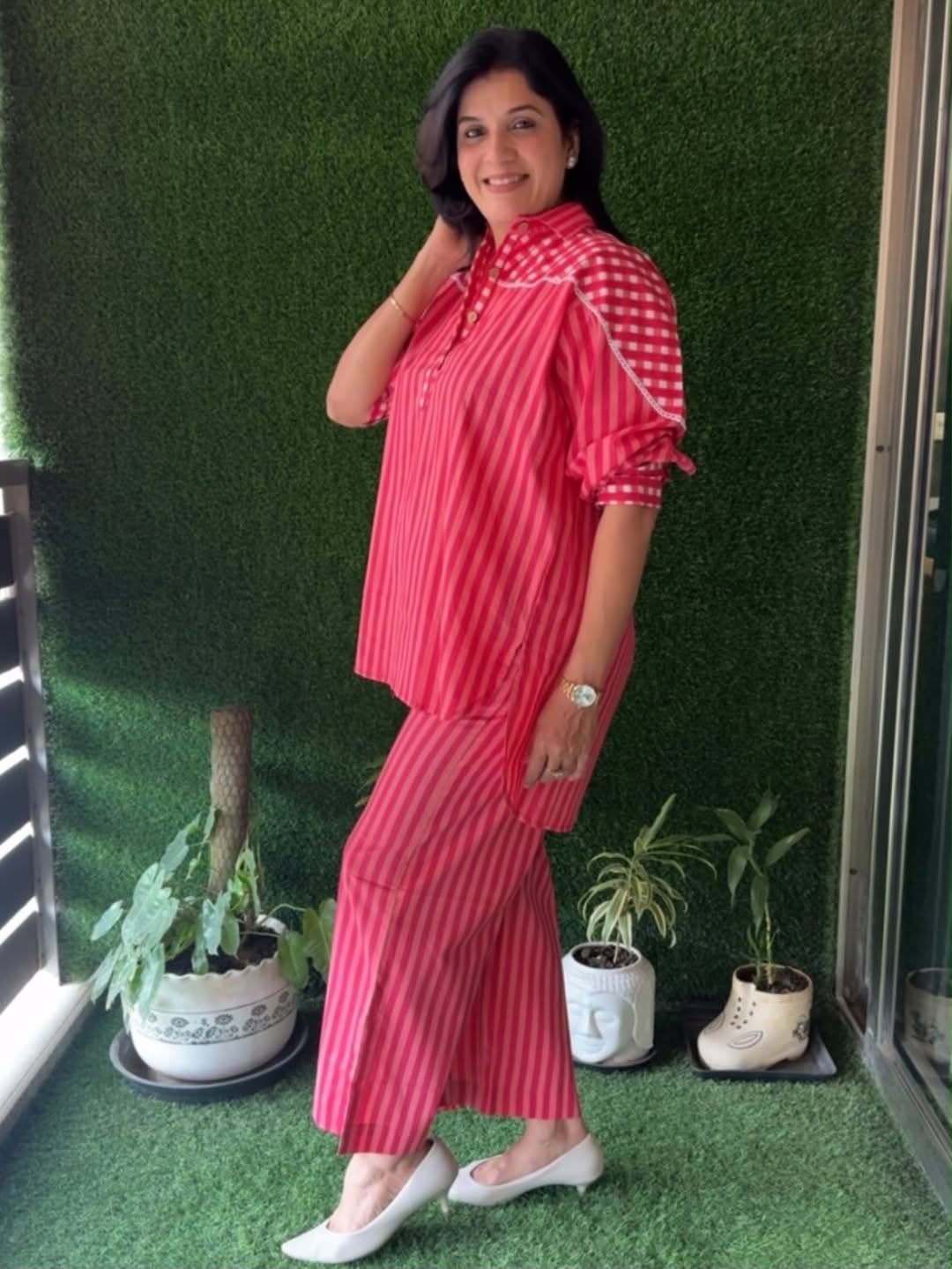 Smart Premium Woven Cotton Co-ord Set
