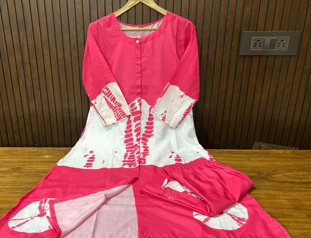 Premium Tie-Dye Fine Muslin Co-ord Set