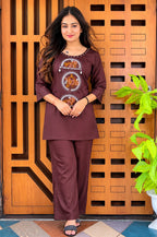 Premium Cotton Embroidered Summer Co-ord Set