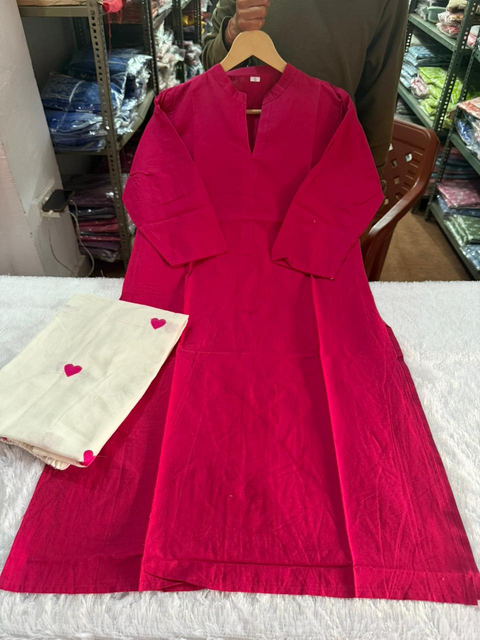 Pure Cotton Embroidered Co-Ord Set