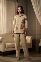 Premium Cotton Flex Embroidered Co-ord Set