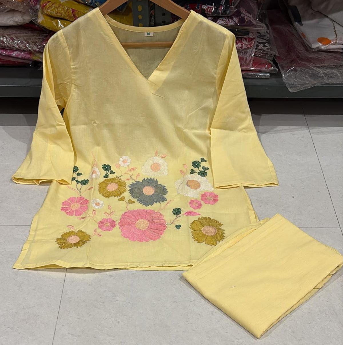Thread Work Embroidered Co-ord Set