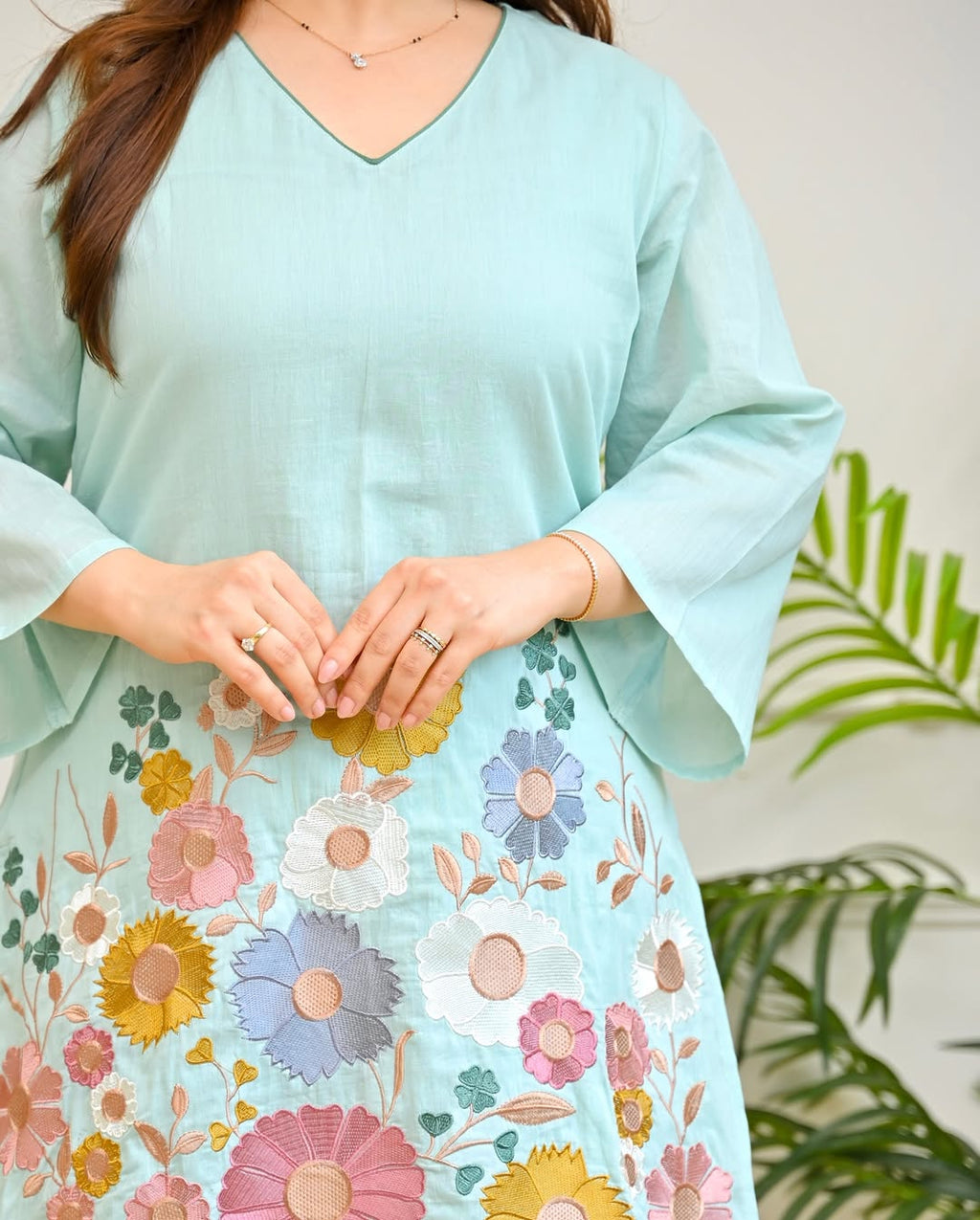 Thread Work Embroidered Co-ord Set