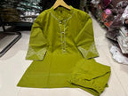 Women's All-Season Premium Cotton Embroidered Co-Ord Set with Pocket Palazzo