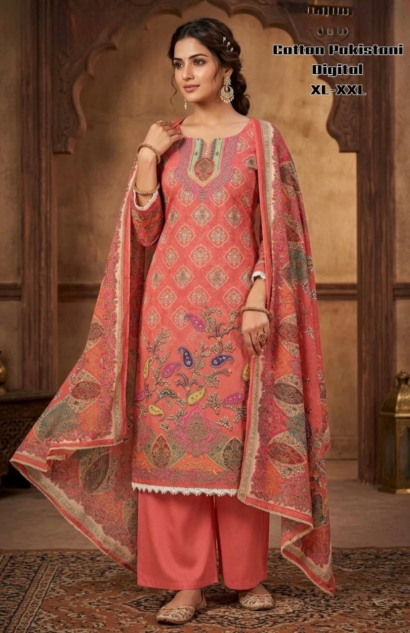 Premium Pure Cotton Pakistani Print Suit Set !